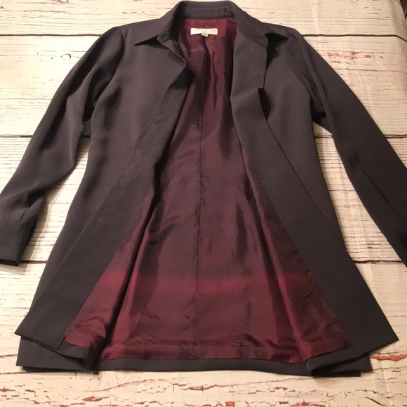 💼 Gray Designer Papillon Jacket EUC! - Picture 4 of 8
